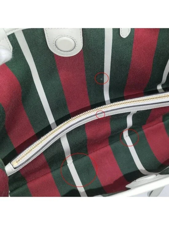 Gucci 2-Way Bag GG Emblem Leather Beige - Picture 9 of 10